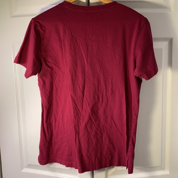 Victoria’s Secret Love PINK Maroon Shirt with Black Sequin logo - Size XS - Picture 5 of 6